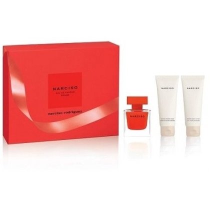 Coffret Narciso Rouge 50ml avec Lait Corps et Gel Douche 7