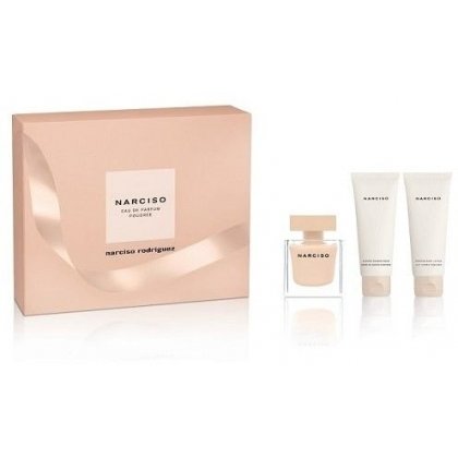Coffret Narciso Poudr&eacute;e 50ml avec Lait Corps et Gel Douche 7
